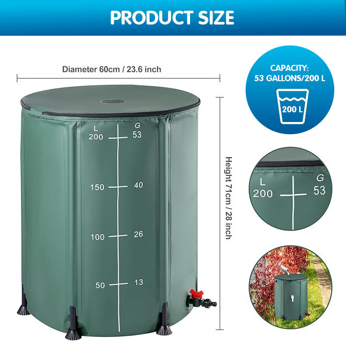 Emergency Water container - Collapsible (53 Gal / 200 liters)