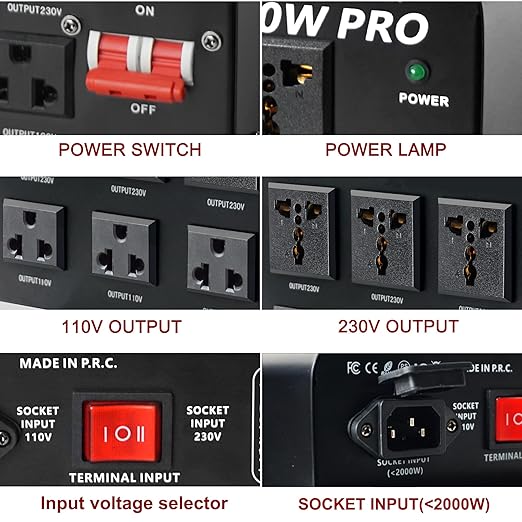 Wechselstrom 110/220 Volt Hoch-/Runterschalten: 5000 Watt für <tc>NUBE</tc> SS120