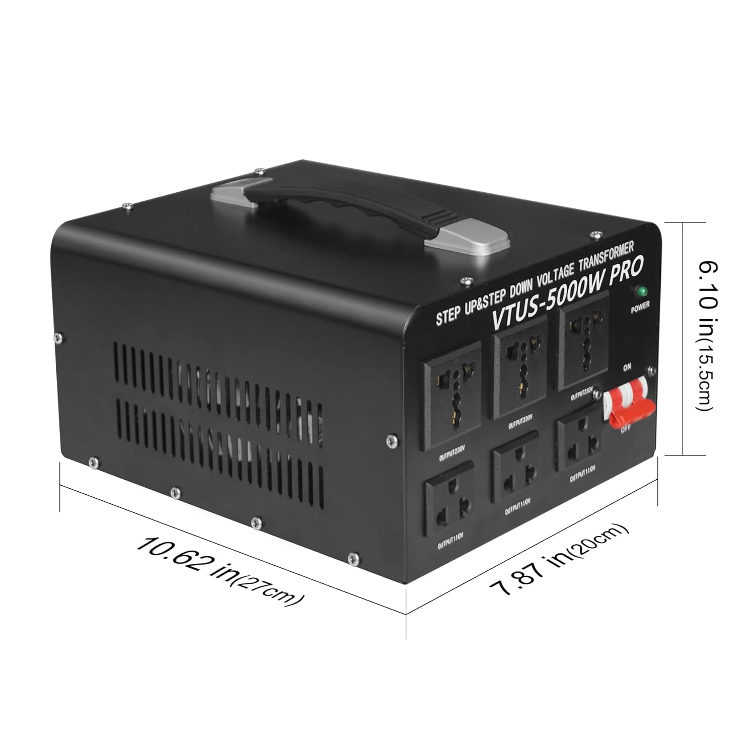 Wechselstrom 110/220 Volt Hoch-/Runterschalten: 5000 Watt für <tc>NUBE</tc> SS120